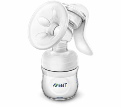 Молокоотсос Philips AVENT Natural ручной с бутылочкой 125мл, арт. 86810/86820, 1 шт.