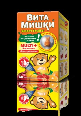 ВитаМишки Multi + йод + холин, 2400 мг, пастилки жевательные, ассорти, 60 шт.