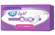 iD light maxi прокладки урологические, 5,5 капель, 14 шт.