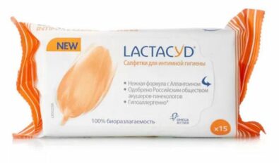 Lactacyd Салфетки для интимной гигиены, салфетки гигиенические, 15 шт.