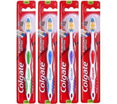 Colgate Классика здоровья щетка зубная средняя, щетка зубная, в ассортименте, 1 шт.