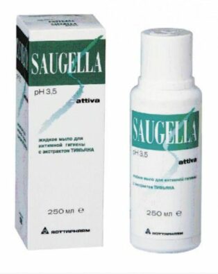 Saugella Attiva Средство для интимной гигиены, мыло жидкое, 250 мл, 1 шт.