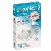 Silkoplast Aquaprotect пластырь с содержанием серебра, пластырь в комплекте, 10 шт.