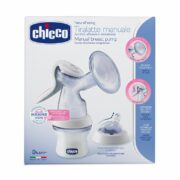 Chicco Natural Feeling Молокоотсос ручной с бутылочкой, 1 шт.