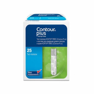 Contour Plus Тест-полоски, 25 шт.