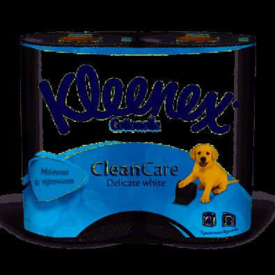 Kleenex Clean Care Delicate Туалетная бумага, двухслойная, белого цвета, 4 шт.