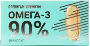 Олевигам Премиум Омега-3 90%, капсулы, 30 шт.