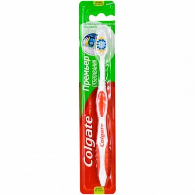 Colgate premier щетка зубная отбеливание средняя, щетка зубная, 1 шт.