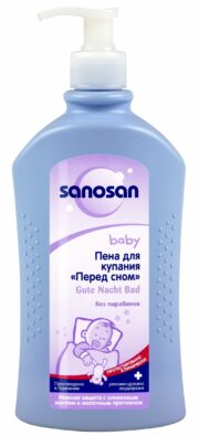 Sanosan Baby Пена для купания Перед сном, пена для ванн, 400 мл, 1 шт.