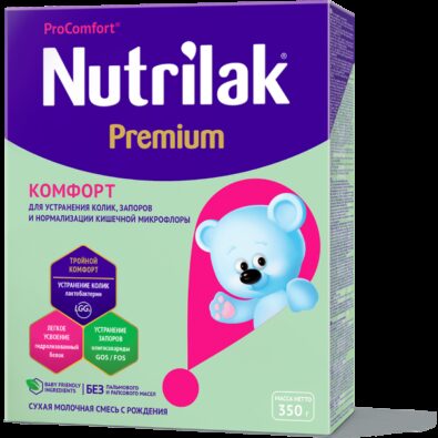 Nutrilak Premium Comfort Смесь молочная 0 мес, смесь молочная сухая, 350 г, 1 шт.