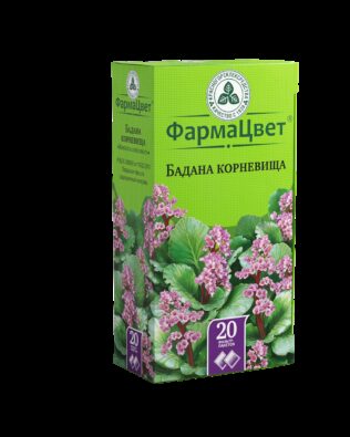 Бадана корневища, сырье растительное-порошок, 1.5 г, 20 шт.