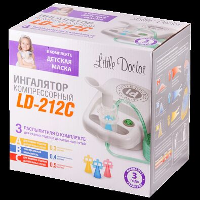 Ингалятор компрессорный Little Doctor LD-212С, LD-212C, в ассортименте, 1 шт.