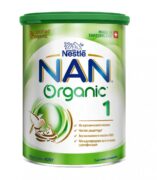 NAN 1 Organic, для детей с рождения, смесь молочная сухая, с органическим молоком, 400 г, 1 шт.