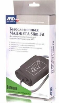 Манжета к тонометрам AND большая L SlimFit 32-45см, 32-45, 1 шт.