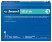 Orthomol Vital m набор бутылочка питьевая+капсулы, питьевые бутылочки и капсулы, на 30 дней, 30 шт.