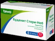 Буденит Стери-Неб, 0.5 мг/мл, суспензия для ингаляций дозированная, 2 мл, 60 шт.