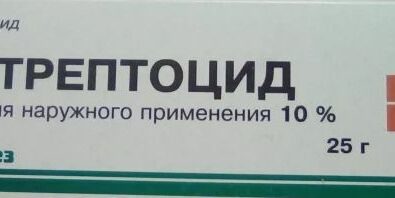 Стрептоцид, 10%, мазь для местного и наружного применения, 25 г, 1 шт.