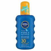 Nivea Sun Спрей детский солнцезащитный Играй и купайся SPF30, спрей, цветной, 200 мл, 1 шт.