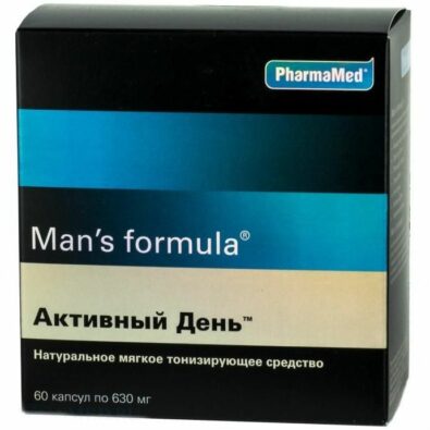 Man’s formula Активный день, капсулы, 60 шт.