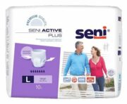 Seni Active Plus трусы впитывающие для взрослых, Large L (3), 100-135 см, трусы одноразовые урологические, 10 шт.