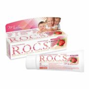 ROCS Medical Minerals Гель реминерализующий детский Клубника, без фтора, гель для полости рта, 45 г, 1 шт.