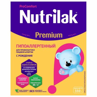 Nutrilak Premium Смесь молочная гипоаллергенная, смесь молочная сухая, 350 г, 1 шт.