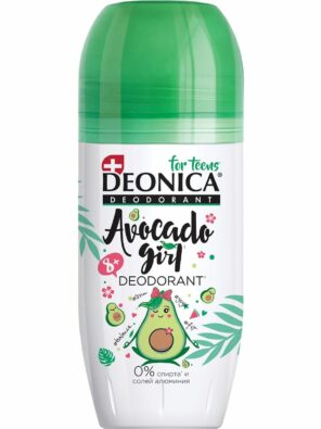 Deonica for teens дезодорант-ролик Avocado Girl, для детей с 8 лет, 50 мл, 1 шт.