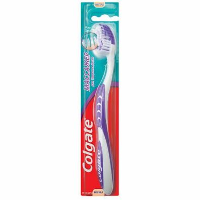 Colgate Массажер зубная щетка мягкая, щетка зубная, мягкий (ая), 1 шт.