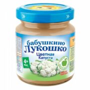 Бабушкино Лукошко Пюре цветная капуста, пюре, 100 г, 1 шт.