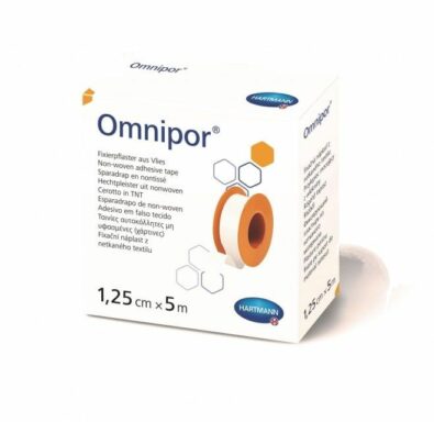 Omnipor Пластырь фиксирующий, 5мх1.25см, пластырь медицинский, нетканая основа, 1 шт.