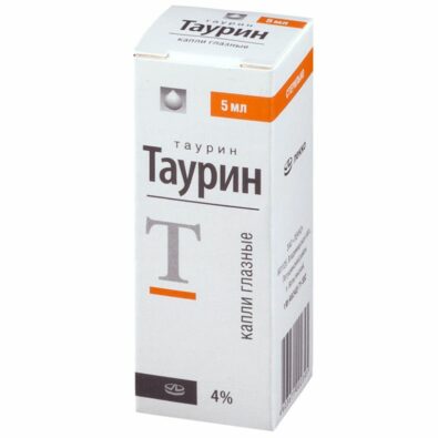 Таурин, 4%, капли глазные, 5 мл, 1 шт.