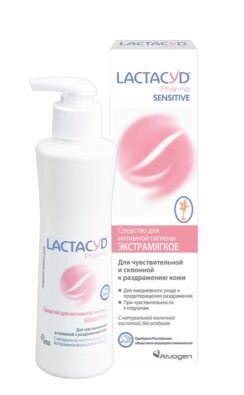 Lactacyd Pharma Sensitive Средство для интимной гигиены, гель, для чувствительной кожи, 250 мл, 1 шт.