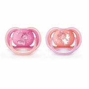 Пустышка Philips Avent Ultra Air Design 6-18 мес, арт. SCF345/22, из силикона (силиконовый), 2 шт.