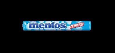 Mentos Жевательные драже мята, конфета жевательная, 37 г, 1 шт.