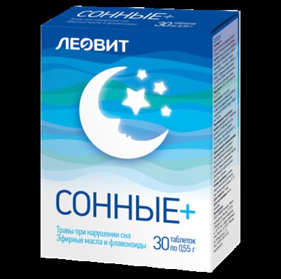 Сонные+, 0.55 г, таблетки, 30 шт.