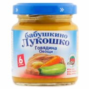 Бабушкино Лукошко Пюре рагу овощи говядина, пюре, 100 г, 1 шт.