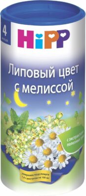 Чай Hipp Липовый цвет с мелиссой, чай быстрорастворимый, 200 г, 1 шт.