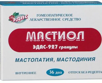 Эдас-927 Мастиол, 0.17 г/доза, гранулы гомеопатические, 6 г, 36 шт.