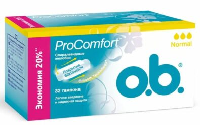 o.b. ProComfort normal тампоны женские гигиенические, нормал, 32 шт.