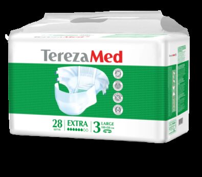 TerezaMed Extra подгузники для взрослых дневные, Large L (3), 100-150 см, 28 шт.