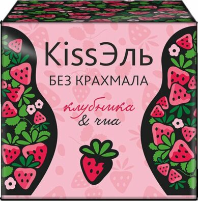 Сибирская клетчатка Kissэль Клубника, кисель, без крахмала, 14 г, 8 шт.