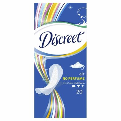 Discreet Air Multiform прокладки ежедневные, прокладки гигиенические, 20 шт.