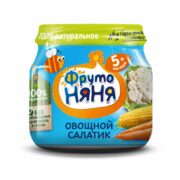 Фрутоняня Пюре овощной салатик, пюре, 80 г, 1 шт.