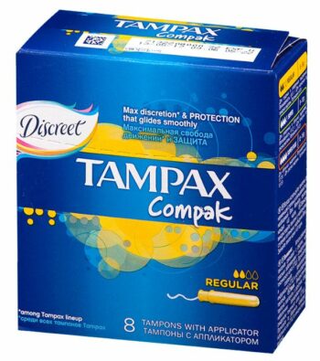 Tampax Compak regular тампоны с аппликатором, 8 шт.