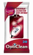 Opticlean салфетки влажные для оптики, 20 шт.