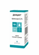 Данцил (капли глазные и ушные), 0.3%, капли глазные и ушные, 5 мл, 1 шт.