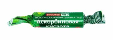 Гленвитол Аскорбиновая кислота с глюкозой, 25 мг, таблетки жевательные, яблоко, 3г, 10 шт.