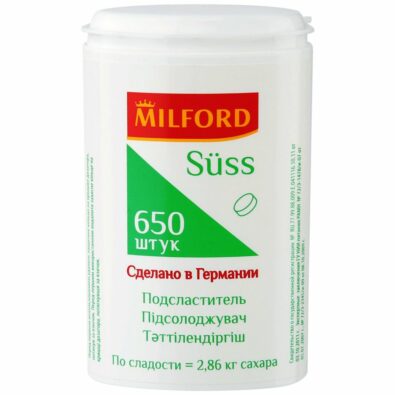 Milford suss Подсластитель, таблетки, 650 шт.