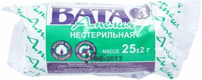 Вата нестерильная Амелия, 25 г, 1 шт.