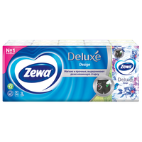 Zewa Deluxe Design платки носовые бумажные, 10х10, платочки, 100 шт.